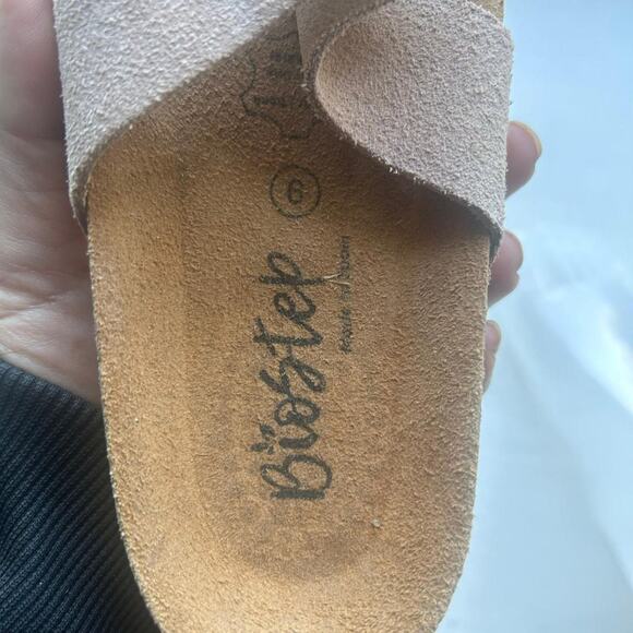 Grey Biostep Boston sandals Leather Size 9 Tan comfy lightweight - Picture 5 of 6